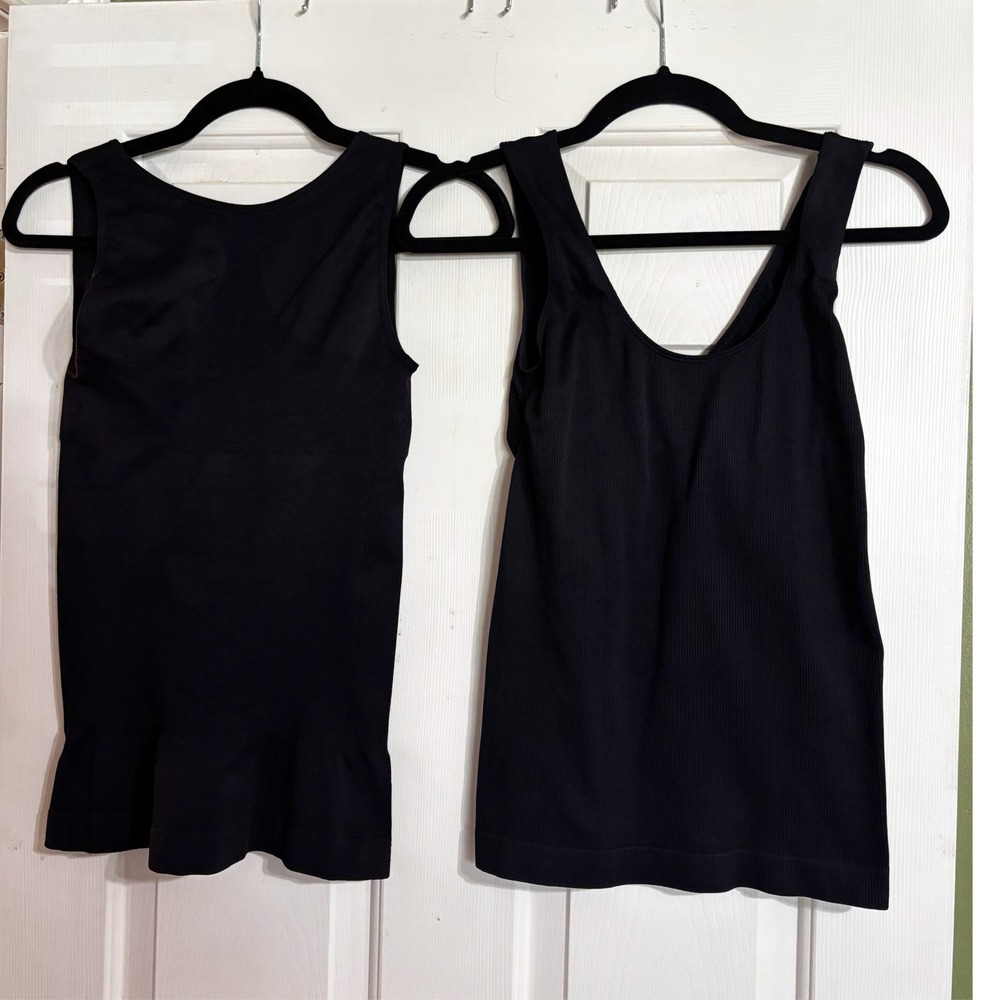 Camishaper Heavenly Shaper Tank Women 1X Black Heavenly Shape Wear Lot of 2